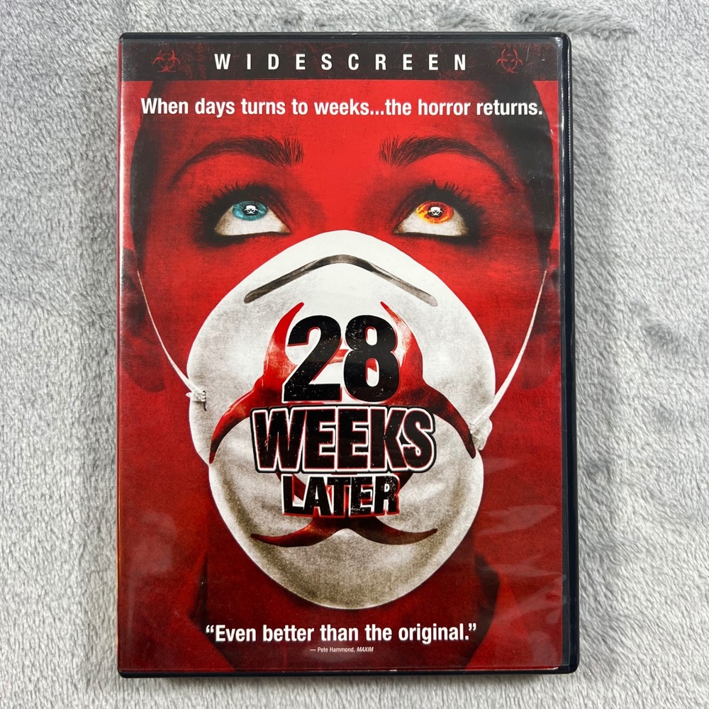 28 Weeks Later DVD Movie Widescreen Edition Red Good Zombie Horror Jeremy Renner
